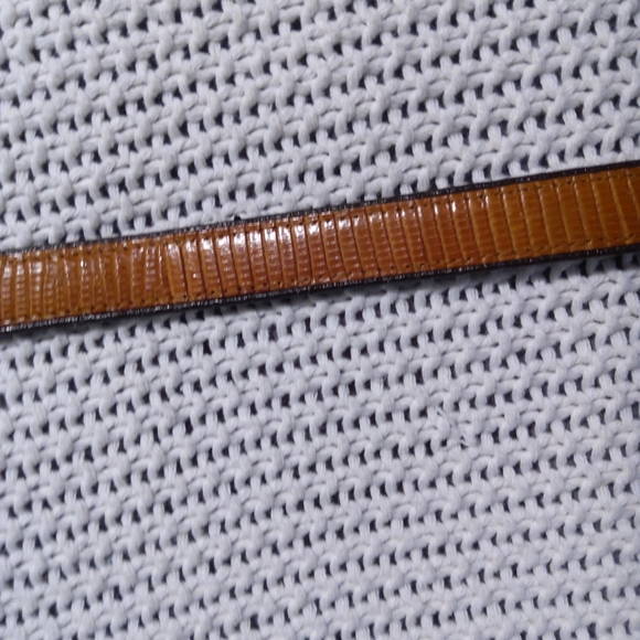 Vintage Diamond Croc?Lizard? Ratchet Buckel Belt main image 14